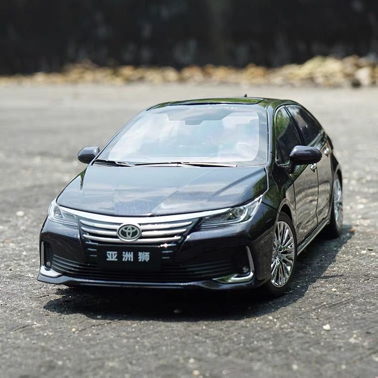 1:18比例亞洲獅汽車模模型TOYOTA ALLION 2021 仿真合金汽車模型