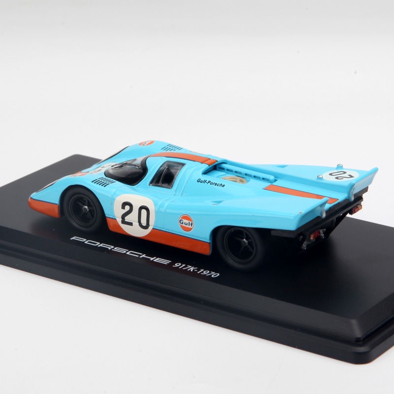 原廠 1/43 保時捷 Porsche 917K 1970 Gulf合金汽車模型 藍色
