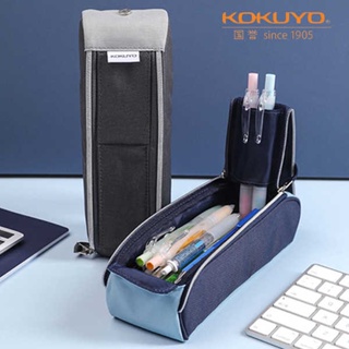 💦免運24小時發貨💦 日本kokuyo國譽雙拉鍊筆袋多功能可立式筆筒收納袋手提文具盒筆盒
