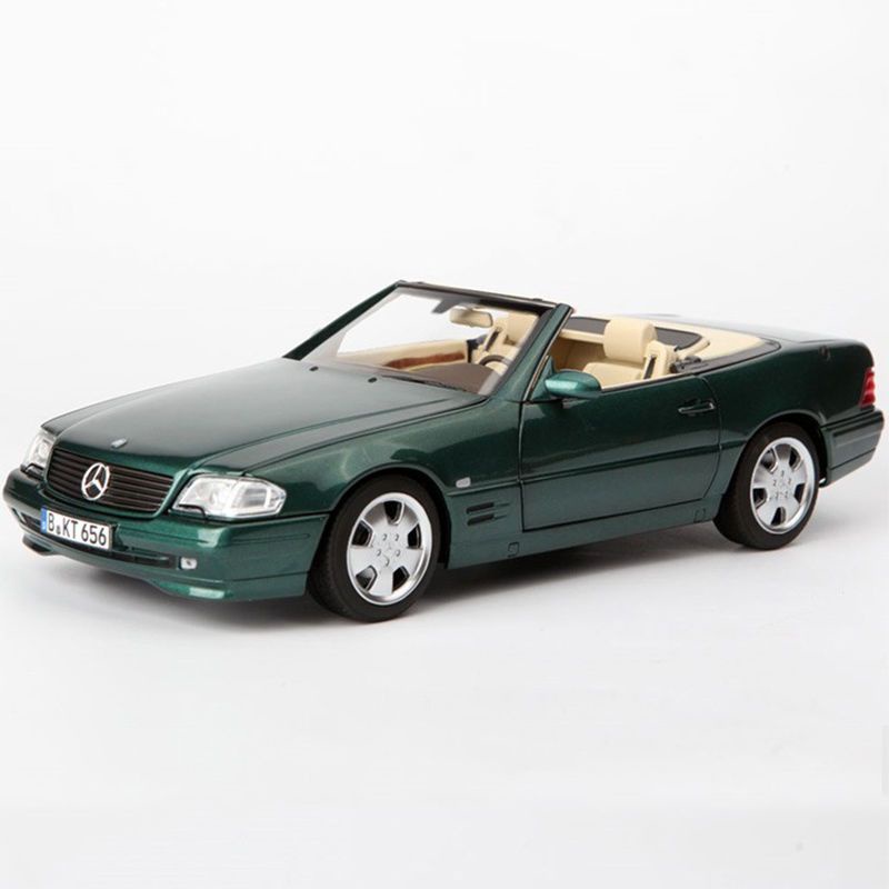 1:18 norev 諾威爾 賓士 benz SL500 1999 綠色 合金汽車模型敞篷