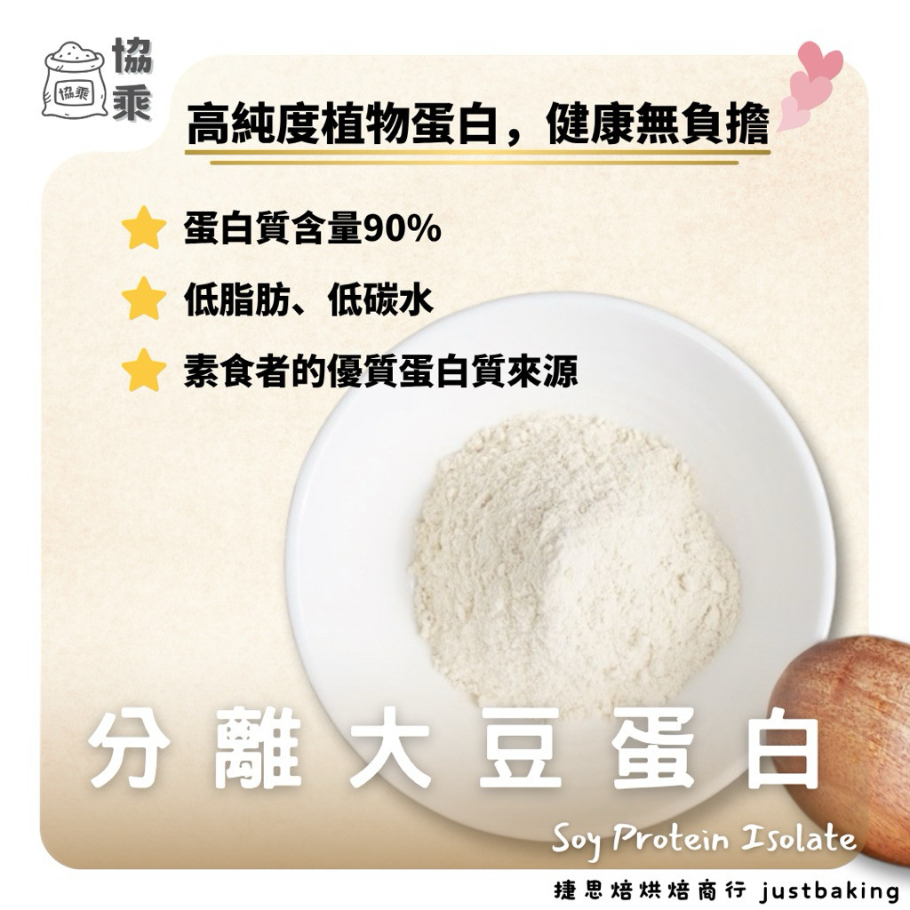 【協乘】分離大豆蛋白粉 1kg / 600g 非基改 /純素 植物蛋白 健身 Soy Protein Isolate