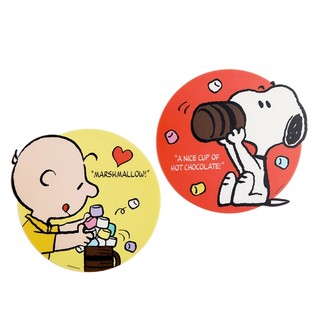 韓國HnFriends Snoopy 史努比 造型餐桌墊二入組 (小) 棉花糖&巧克力 HF98396