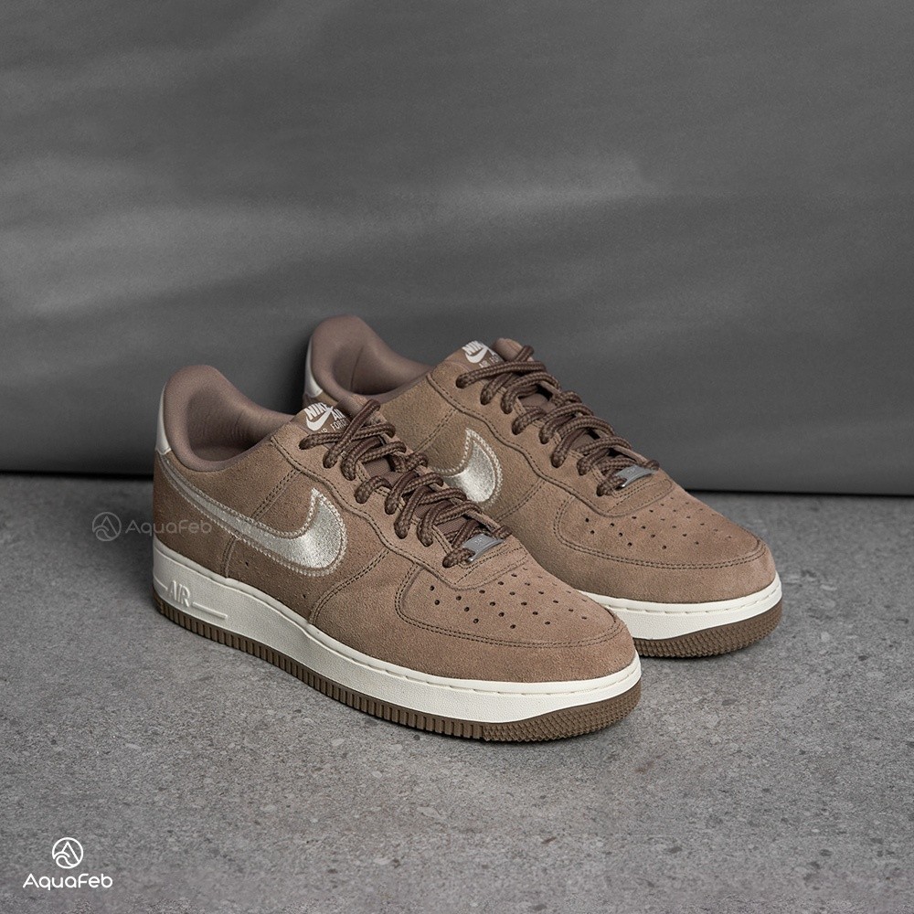Nike Air Force 1'07 LV8 男 棕 麂皮 休閒 AF1 經典 運動 休閒鞋 HJ4465-200