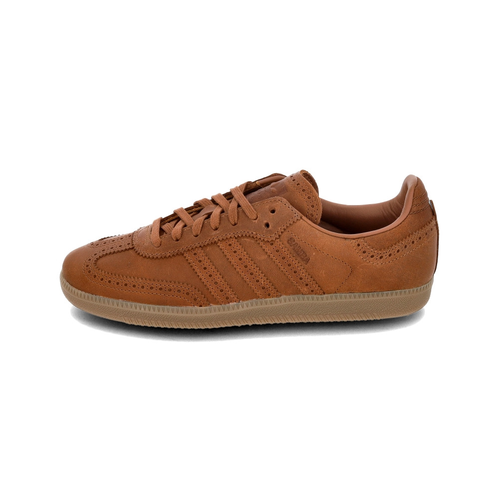 Adidas Samba OG 男鞋 咖啡色 雕花 皮革 德訓鞋 滑板 復古 休閒 運動 休閒鞋 JI3232