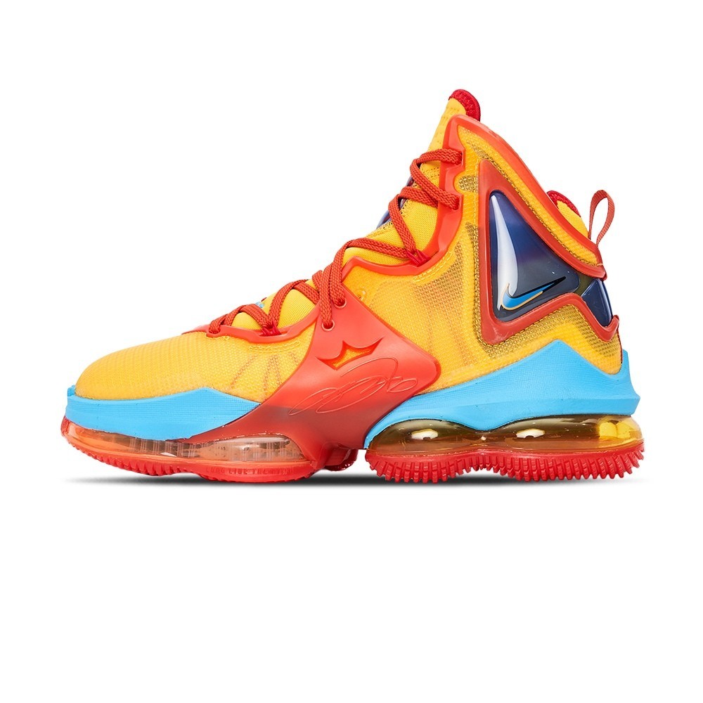 Nike LeBron 19 男 橘紅 氣墊 避震 運動 籃球鞋 DC9342-800