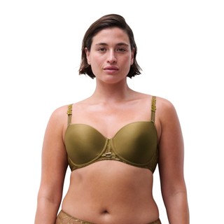 【Chantelle】Idyll 3D記憶纖維T-shirt Bra B-D(18UN6 303芥末金)