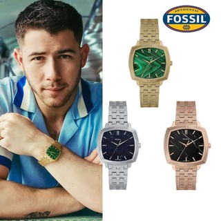 【FOSSIL 官方旗艦館】Nick Jonas 聯名系列 復刻回憶三針不鏽鋼手錶 37 MM (多款可選)