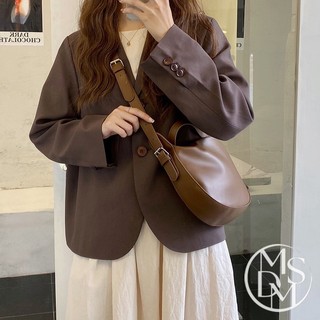 【MDMS】大容量 馬鞍包 側背包 斜背包 手提袋 側背包女 復古 包包女 斜背包 側包 單肩包 包包女 斜挎包B137