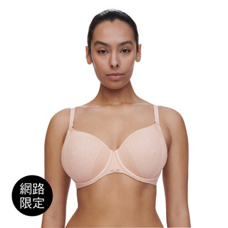 【Chantelle】Pure Lace 無痕深V Spacer T-Shirt Bra (18IN3 01N粉膚色)