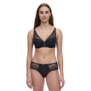 【Chantelle】Origins 深V Spacer T-Shirt Bra B-D(13XND 011黑色)