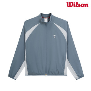 【Wilson】Classic WarmUp Jacket Storm 男款 服飾 外套 灰色