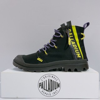 PALLADIUM PAMPA LITE LACE IT 男女款 幻紫黑 有機棉 拉鍊款 休閒靴 78353-099