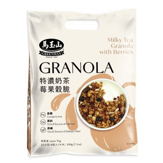馬玉山特濃奶茶莓果穀脆25g x8【萬家福】