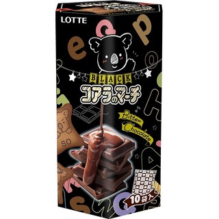 LOTTE樂天 小熊餅乾家庭號(濃黑巧克力風味) 195g【萬家福】