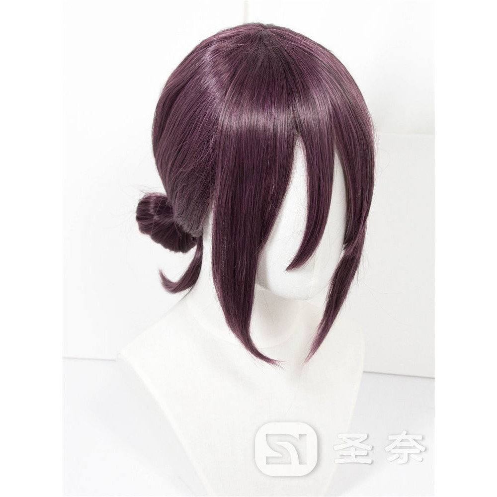 10-5蕾塞周邊 蕾塞海報 蕾潔景品 鏈鋸人小卡 蕾潔公仔 蕾塞假髮 聖奈 蕾塞 電鋸人 造型款COS假髮 紫色小辮子
