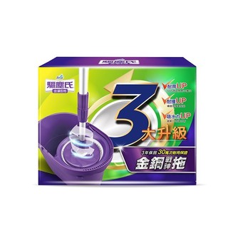 驅塵氏 金鋼戰神拖把組(1拖1桶2布) 1組【家樂福】