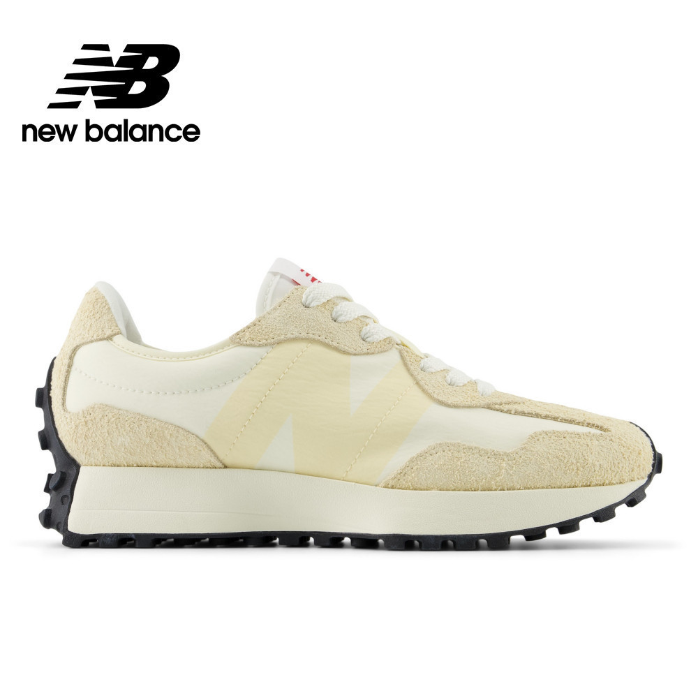 【New Balance】 NB 復古運動鞋_女性_米杏色_WS327UE-B楦 327 (網路獨家款)