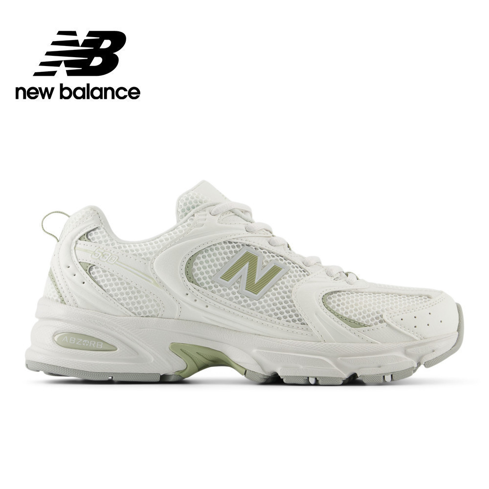 【New Balance】 NB 復古鞋_中性_白綠色_U530CSC-D楦 530