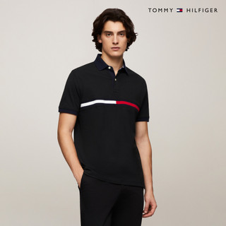 【Tommy Hilfiger】Calvert 短袖 Polo 衫 黑色