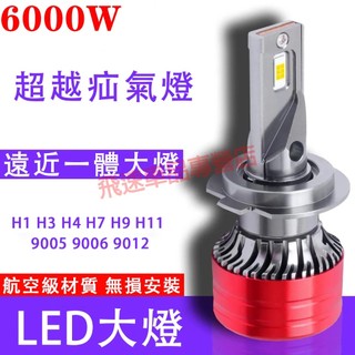 汽車LED大燈泡 超亮 12V 24V 前大燈 H1 H7 H4 9005 遠近光燈 遠近一體大燈 改裝