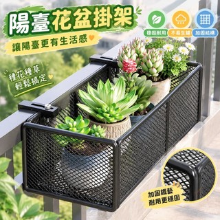 【AOC熱銷】陽臺花盆掛架 懸掛式鐵藝護欄 花盆掛架 花架陽臺掛式 多肉欄桿花架子 室內窗臺置物架 不鏽鋼置物架 插綫闆