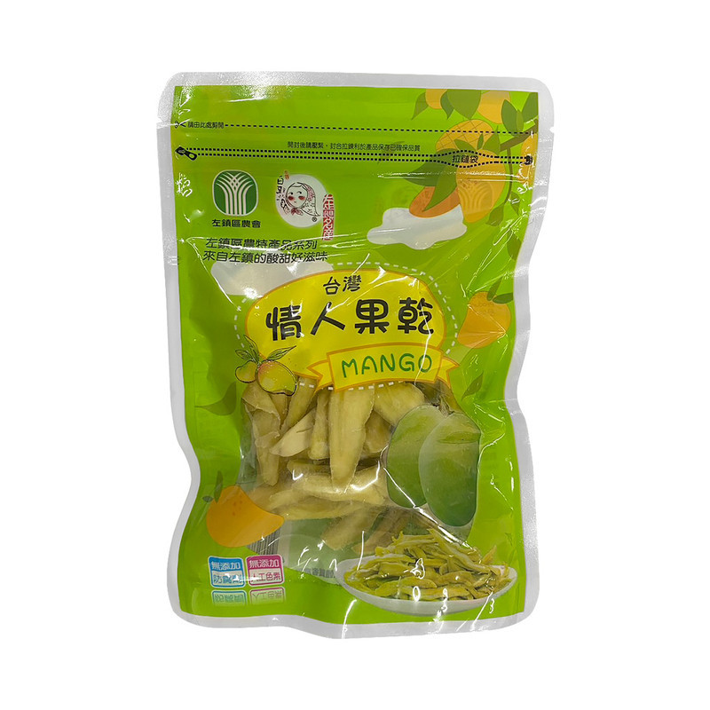 左鎮區農會 情人果乾100g 酸甜芒果乾 台灣水果乾 解饞小點 台南伴手禮 無防腐劑果乾 情人果 長輩零嘴