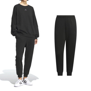 Adidas Word Ft Pnt 女款 黑色 寬鬆 可調式彈性腰頭 棉 運動 長褲 JZ8453