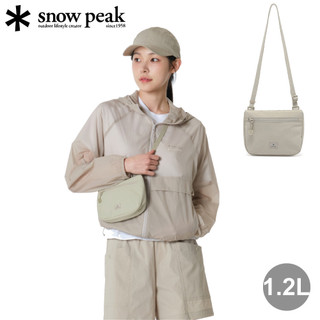 【Snow Peak 韓系日本 Cample 口袋斜掛小包 1.2L《淺米色》】S26ZUCSB17/胸前包