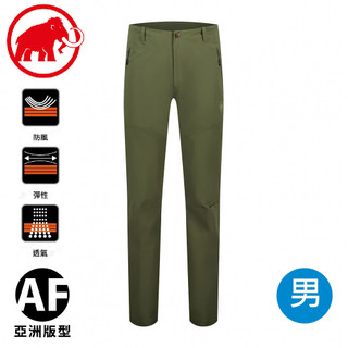 【MAMMUT瑞士 Trekkers 3.0 SO Pants AF 男 長褲《深沼澤綠》】1021-00800/防潑水