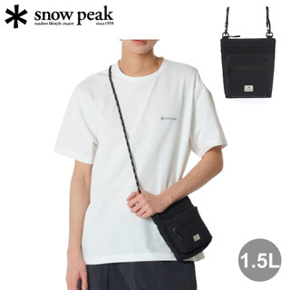 【Snow Peak 韓系日本Cample 迷你斜掛小包 1.5L《黑色》】SKS26ZUCSB18/側背包/單肩包