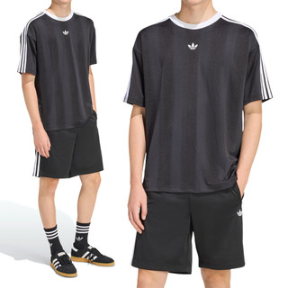 Adidas Jacquard Jersey 男款 黑色 運動 休閒 上衣 圓領 短袖 KD5830