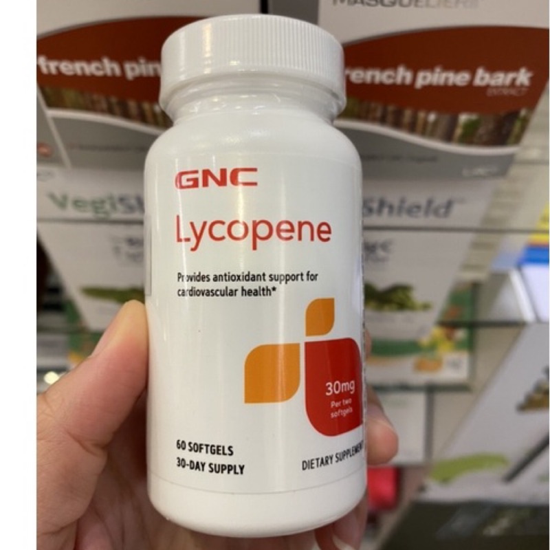 【On代購】GNC Lycopene 頂級專利蕃茄紅素 茄紅素 紅茄膠囊食品 60顆