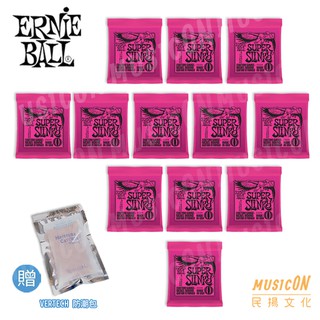 【民揚樂器】電吉他弦 ERNIE BALL 2223 09-42 盒裝12包 加碼再送一包VERTECH防潮包