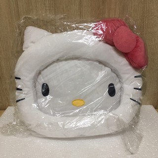 《正版》三麗鷗 Hello Kitty 凱蒂貓 45th 45週年 多功能PVC大臉造型枕 靠枕 抱枕 暖手枕 午休枕