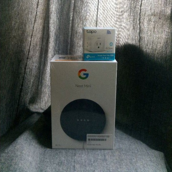 Google Nest Mini 2(黑) + Wi-Fi 智慧插座■全新未拆封