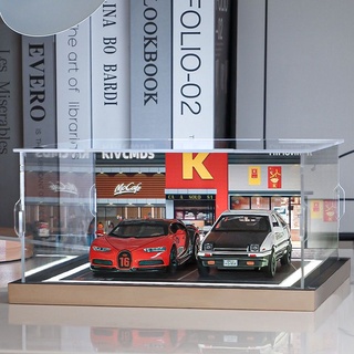 ★TA70★停車場車庫場景收納盒展示櫃合金玩具車模擬汽車模型架子