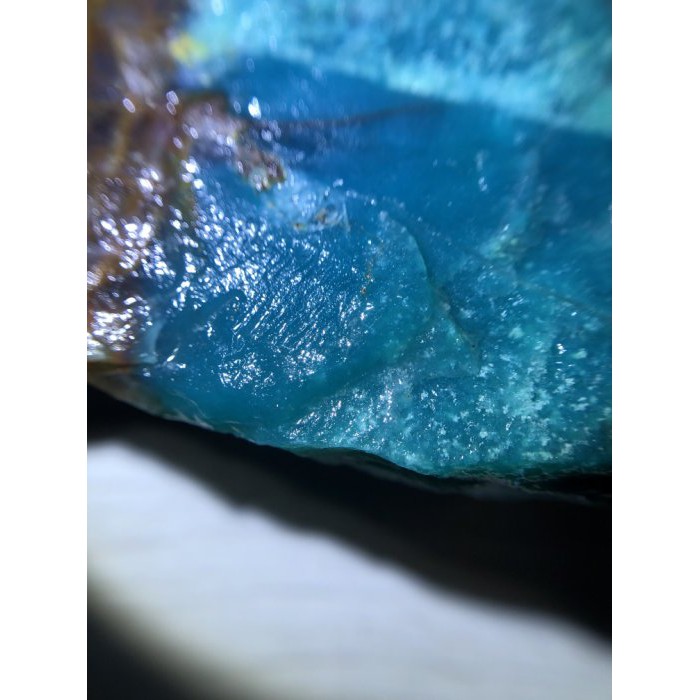 註382台灣藍寶/藍玉髓 都蘭藍寶 玻璃質地帶原礦皮有開窗   美石 東海岸玉石 花東玉石 本土玉石