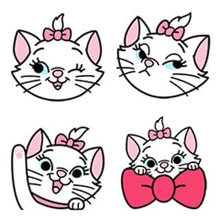 Line國內🇹🇼表情貼∣迪士尼瑪莉貓 表情貼 貓兒歷險記