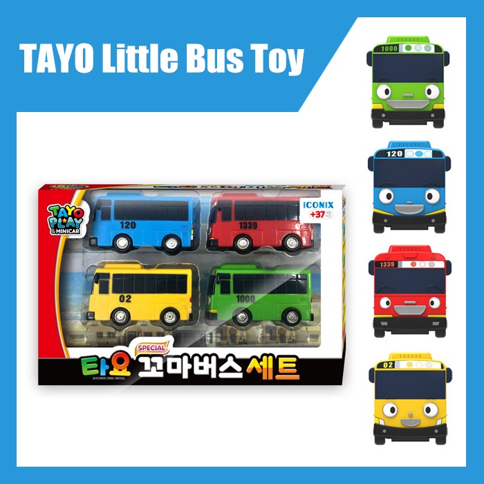 Tayo 專用迷你汽車玩具系列 / 小巴士 / 迷你巴朋友套裝 + 免費禮物
