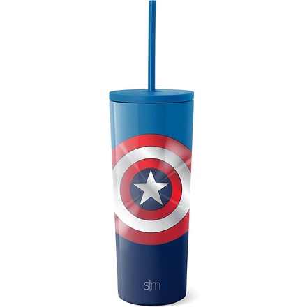 預購 不鏽鋼 700ml👍正版👍 美國迪士尼 Marvel 復仇者聯盟美國隊長水杯 吸管水杯 保溫 保冷水杯 保溫水杯