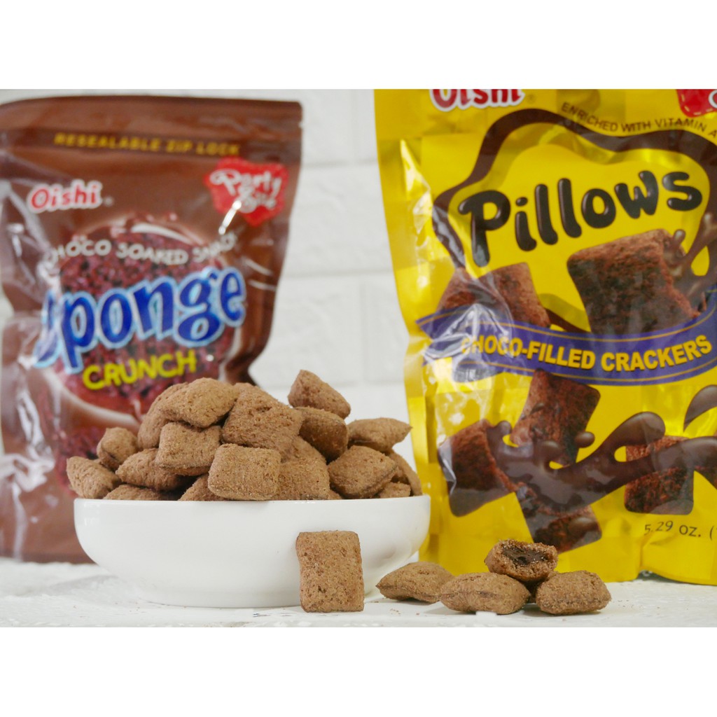【EV story】Oishi Pillows 爆漿巧克力餅乾 巧克力脆片 爆漿 巧克力 爆漿巧克力 枕頭 餅乾 菲律賓