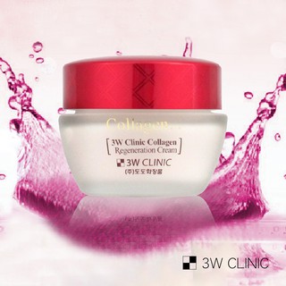 【韓國3W CLINIC】 膠原潤澤精華霜60ml☄美肌保濕力提升~ 清透水亮感UP!! ►韓國美妝 原裝進口