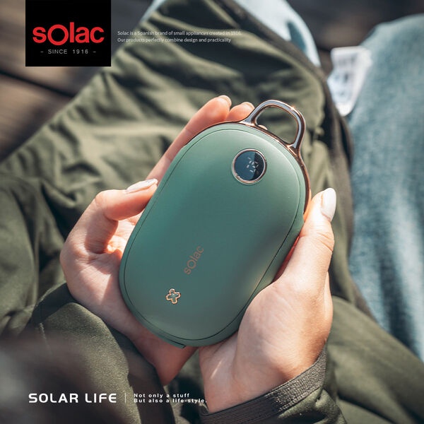 sOlac 充電式暖暖包暖手寶 SJL-C02綠色 暖暖蛋 電暖器
