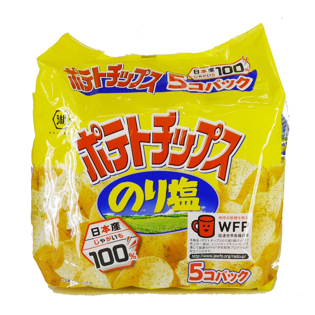 [南榮商號] 日本湖池屋5袋入洋芋片-海苔鹽 ****現貨 附發票