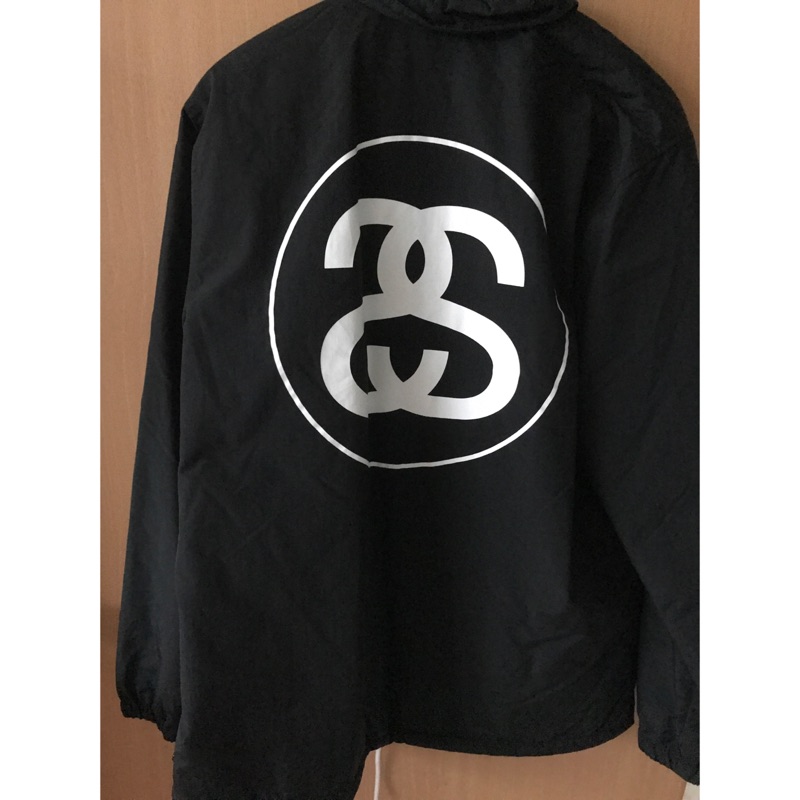 出售經典stussy經典絕版大logo教練外套 非supreme palace bape