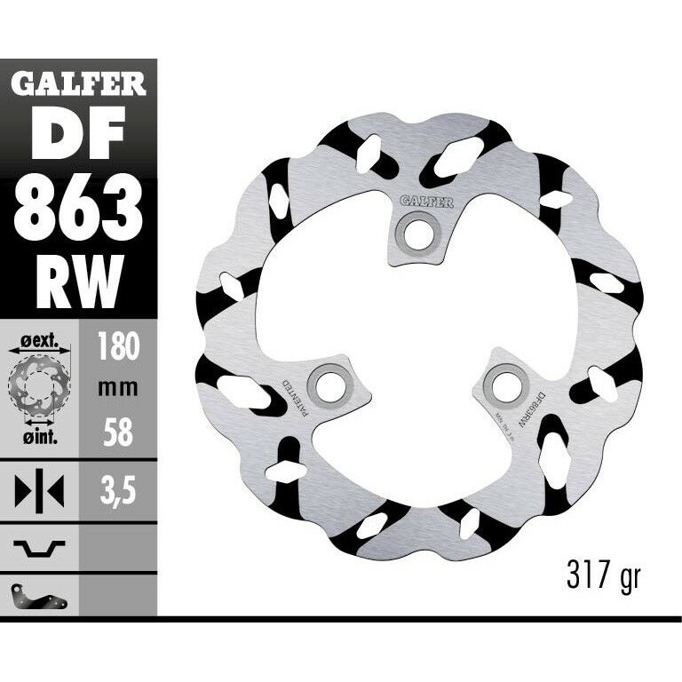 Galfer DF863RW Dio 180mm 碟盤