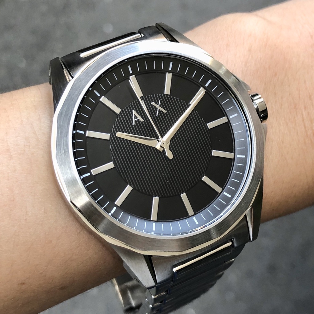 現貨 ARMANI EXCHANGE AX AX2618 亞曼尼 手錶 44mm 黑面盤 鋼錶帶 男錶女錶
