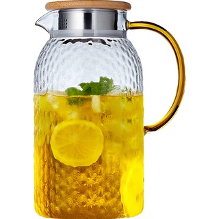 冷水壺玻璃水壺耐高溫涼水杯家用茶壺涼白開水杯套裝大容量涼水壺