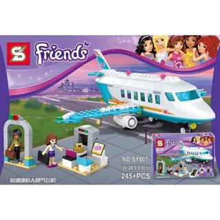 磚塊積木-博樂10545或SY807心湖城私人飛機女孩Friends系列相容LEGO非樂高41100
