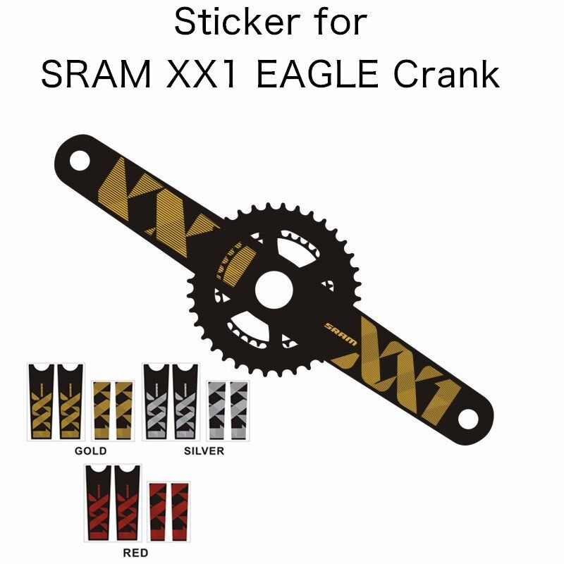自行車曲柄臂貼紙適用於 SRAM XX1 EAGLE 曲柄貼紙自行車曲柄組貼花保護貼紙保護貼